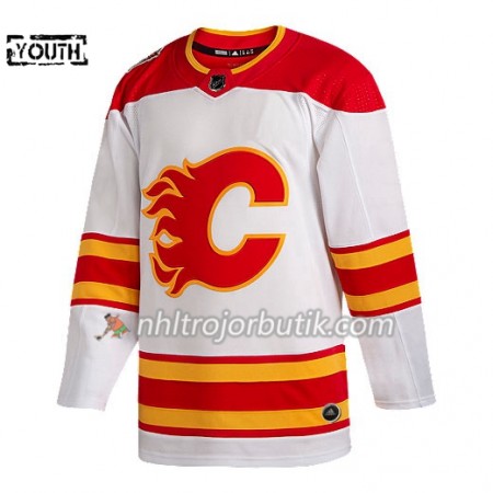 Barn Ishockey Calgary Flames tröja Blank Adidas 2019 Heritage Classic Vit Authentic